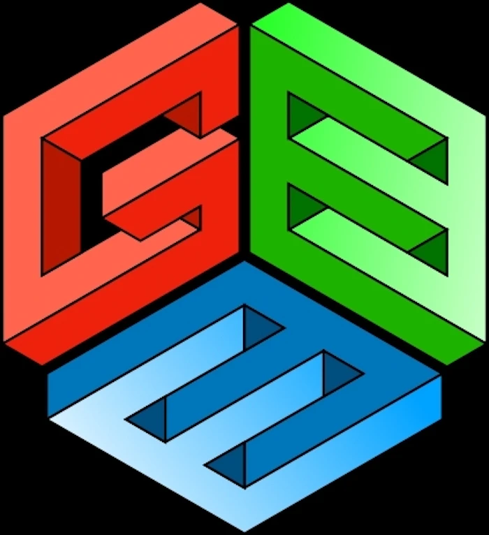 GEM logo cube colour