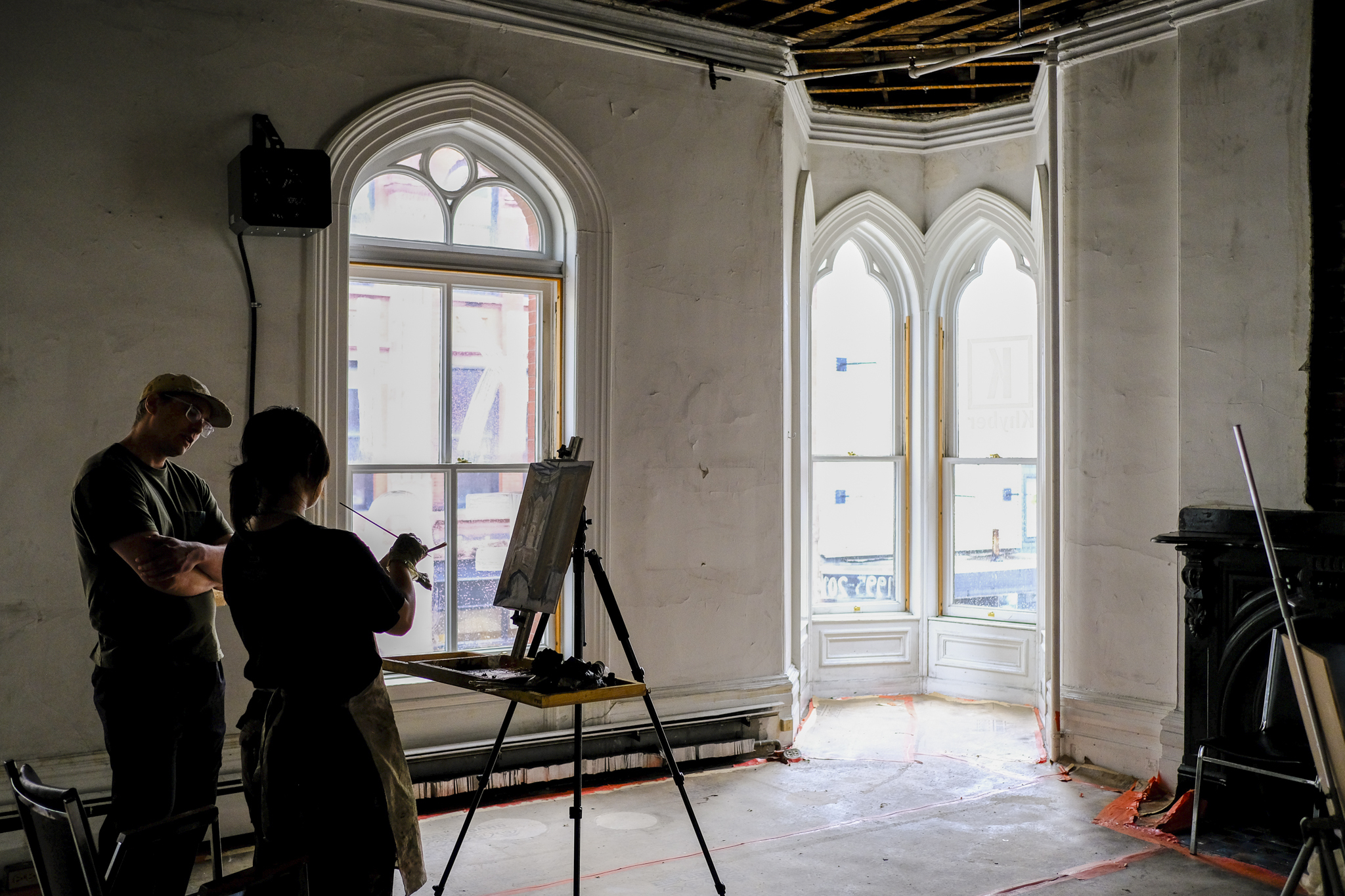 Painting day in the turret